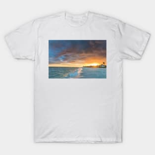 Sunset Clouds Over The Gulf Of Mexico On Sanibel Island T-Shirt